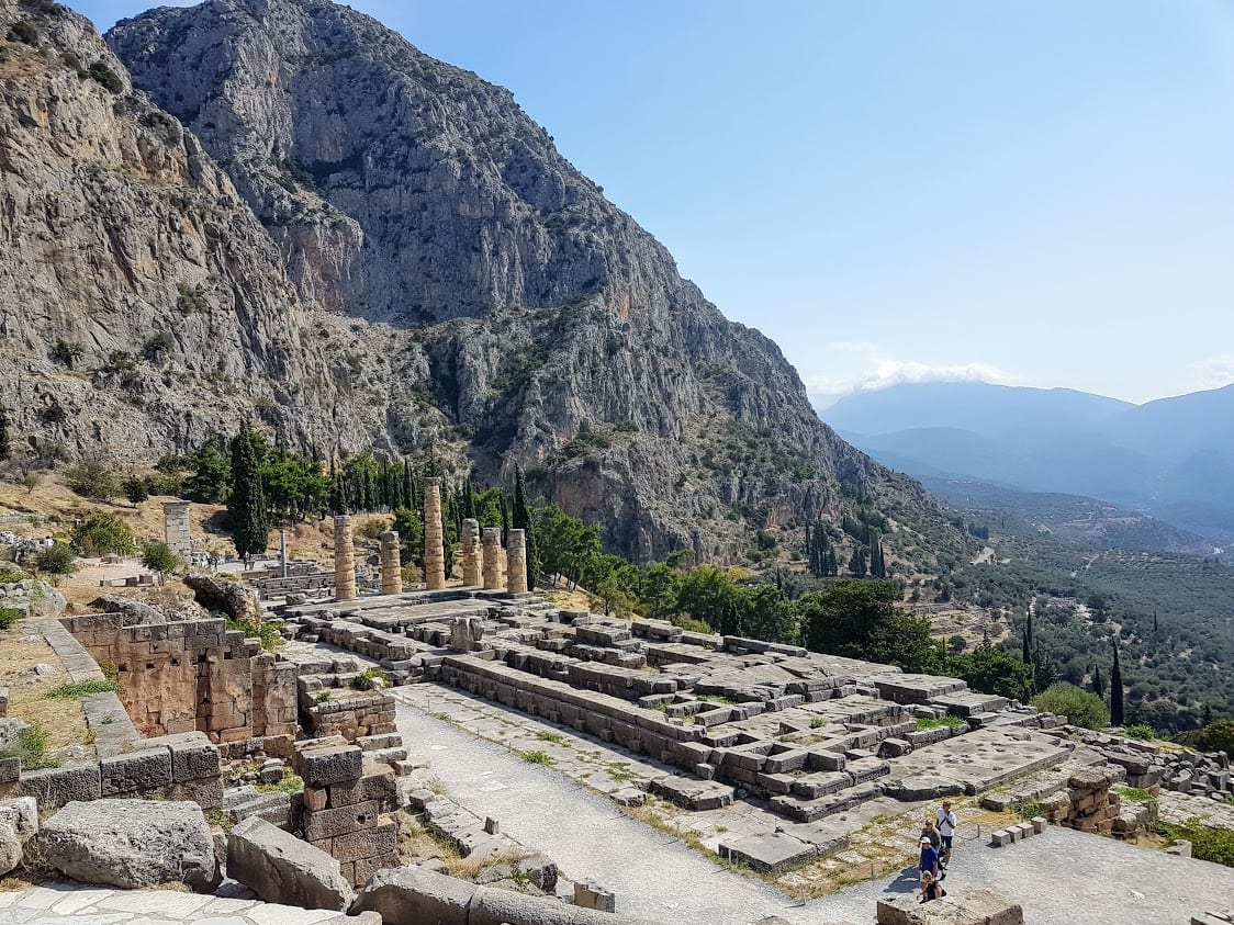 Delphi was a religious centre and most significant of landmarks in ancient greece