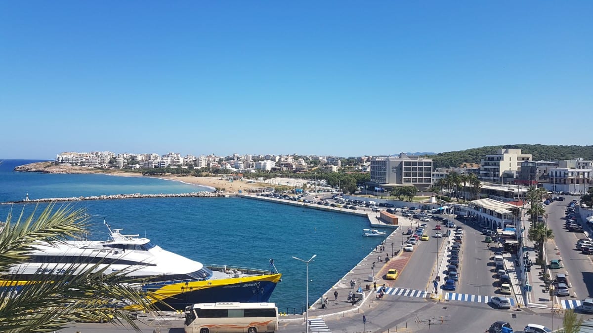 Rafina port in Athens has ferries to many Greek islands in the Cyclades
