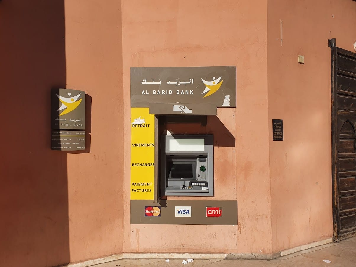 Using an ATM in Marrakech