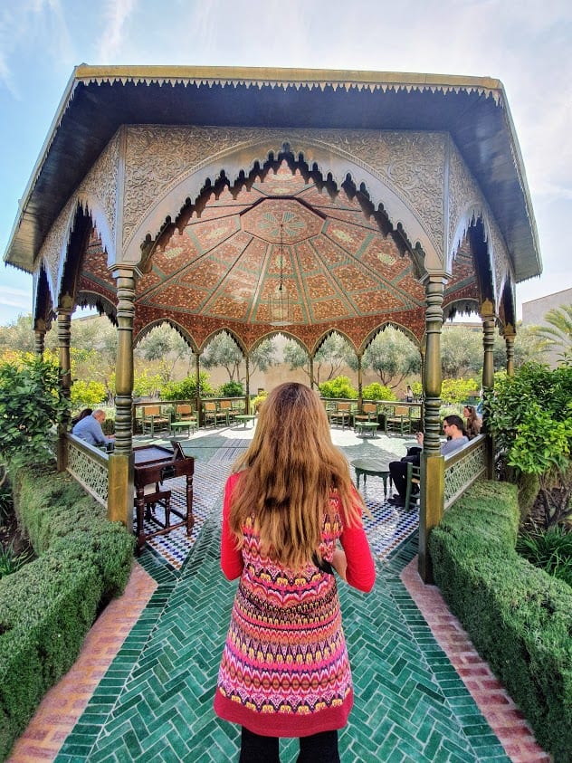 Secret garden in Marrakech Morocco