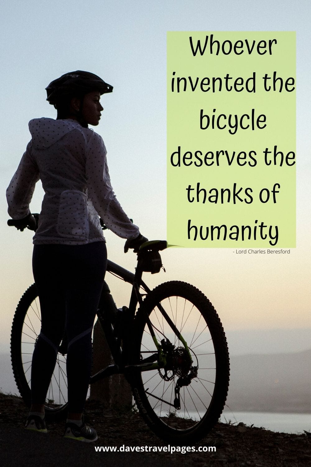 Quotes about Inventions - Whoever invented the bicycle deserves the thanks of humanity. ~ Lord Charles Beresford
