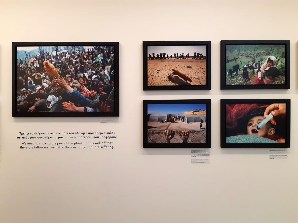 Visiting a free art gallery in Athens Greece