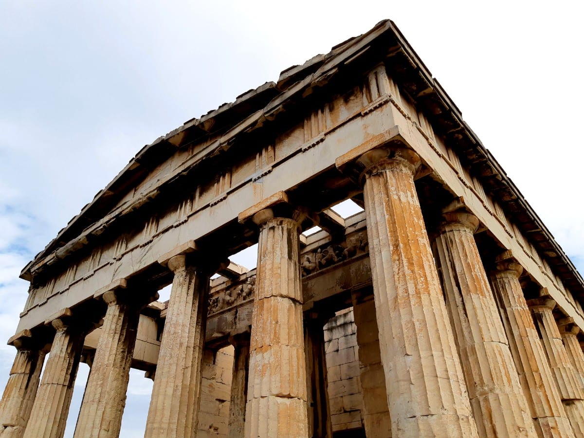 The temple inside the Agora of Athens