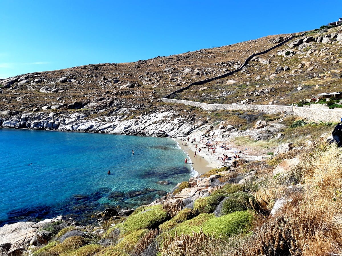 Kapari Beach in Mykonos island