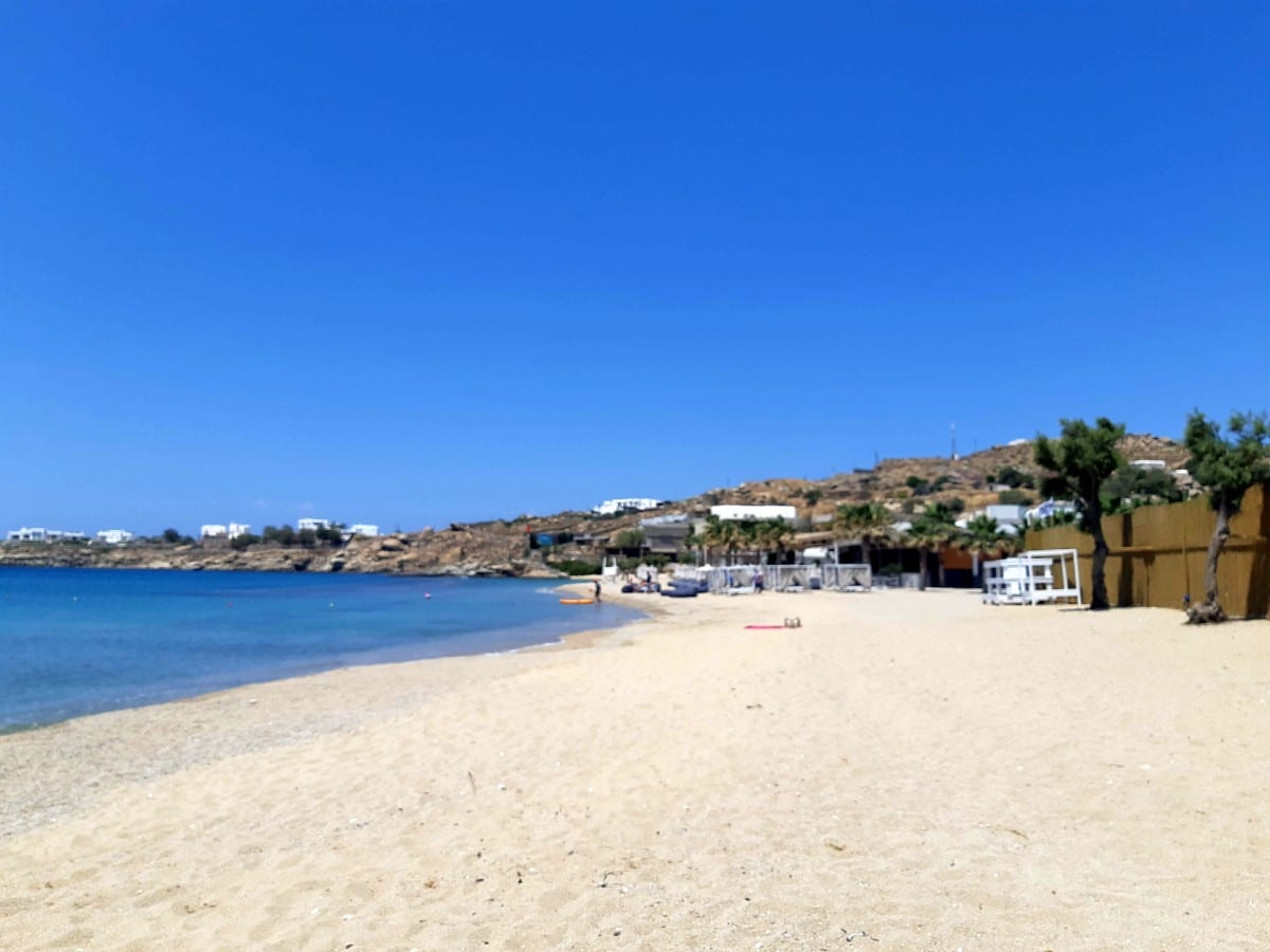 Paradise Beach in Mykonos