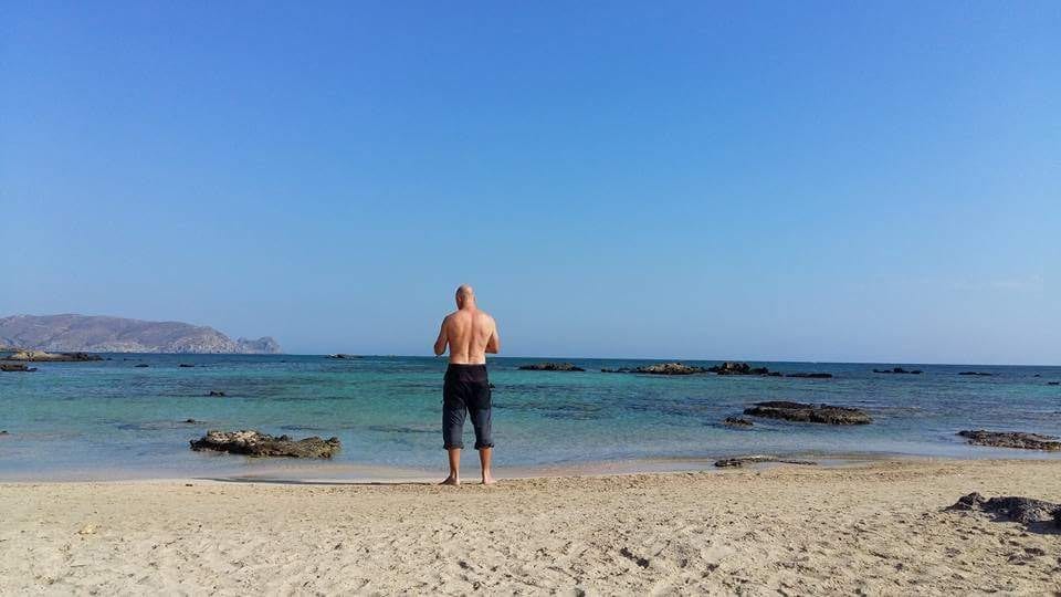 A beach in Crete in December