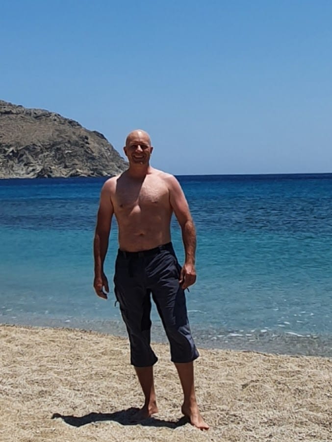 Dave Briggs in Mykonos