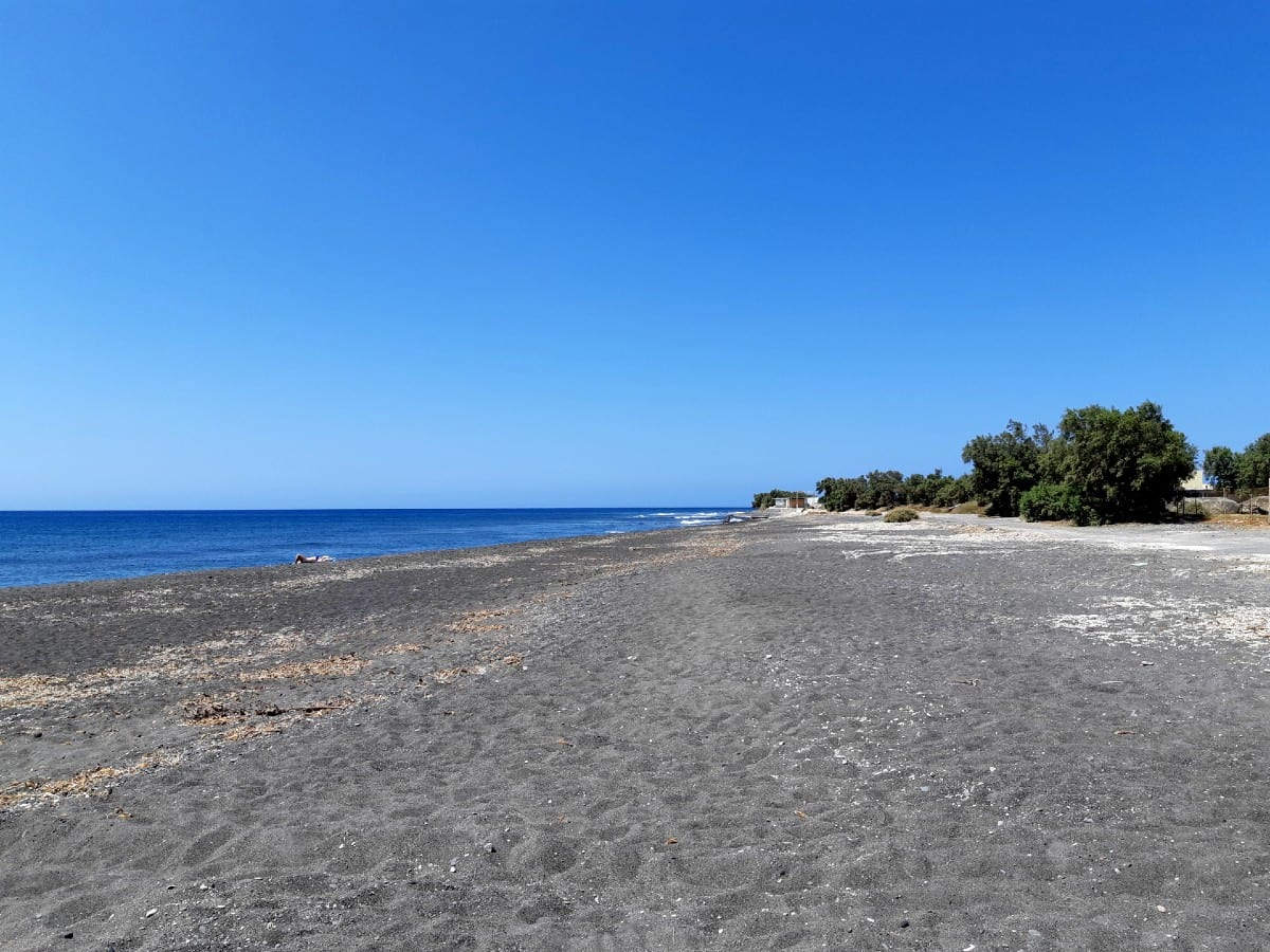 Agios Georgios beach on the Greek island of Santorini