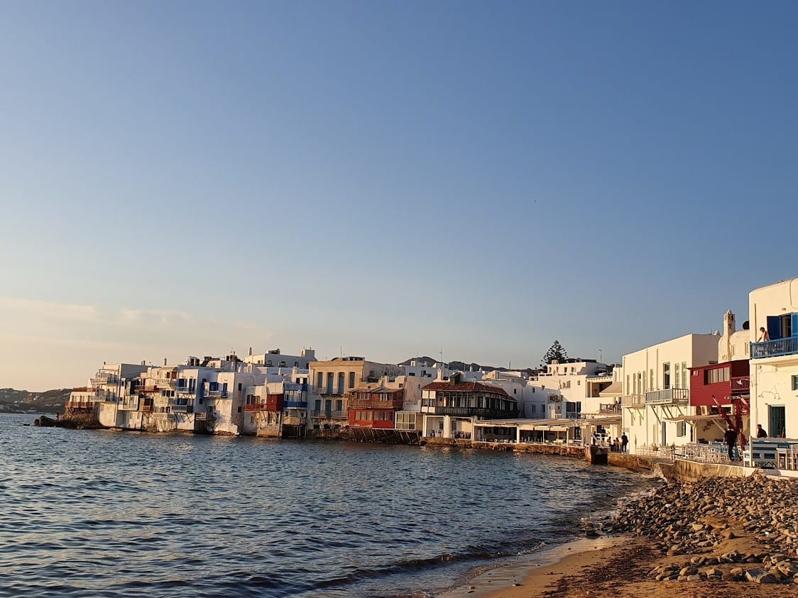Little Venice in Mykonos Island Greece