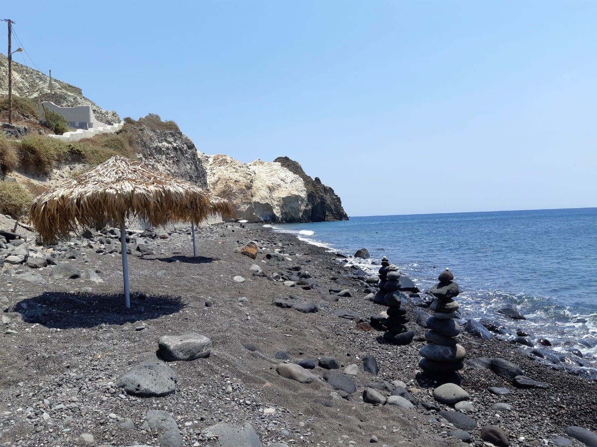 Mesa Pigadia is one of the lesser known beaches in Santorini
