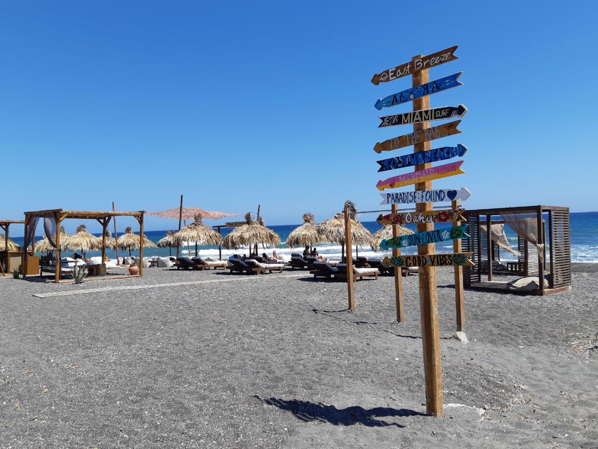 Monolithos Beach in Santorini