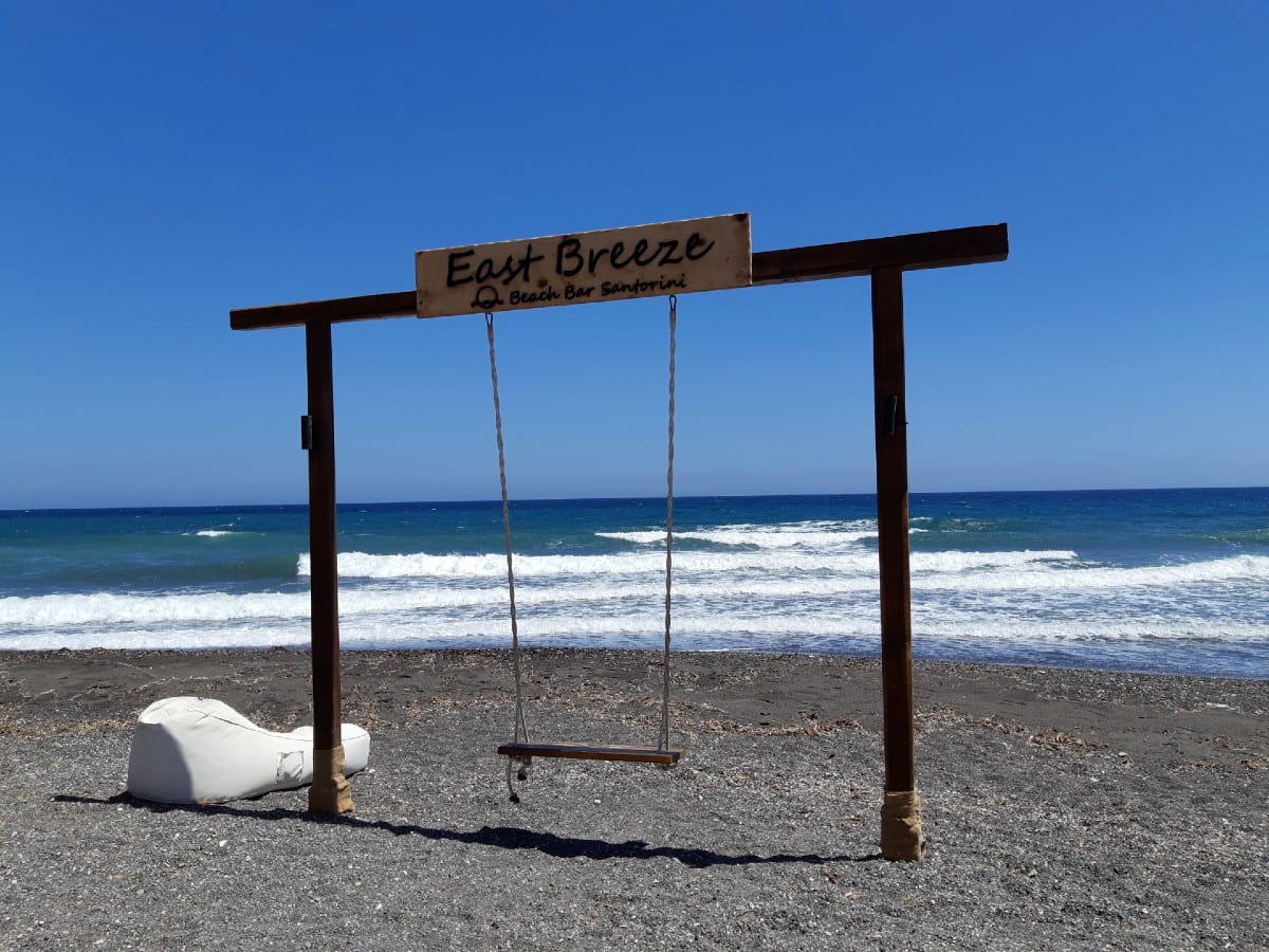 Monolithos is one of the most well known Santorini beaches