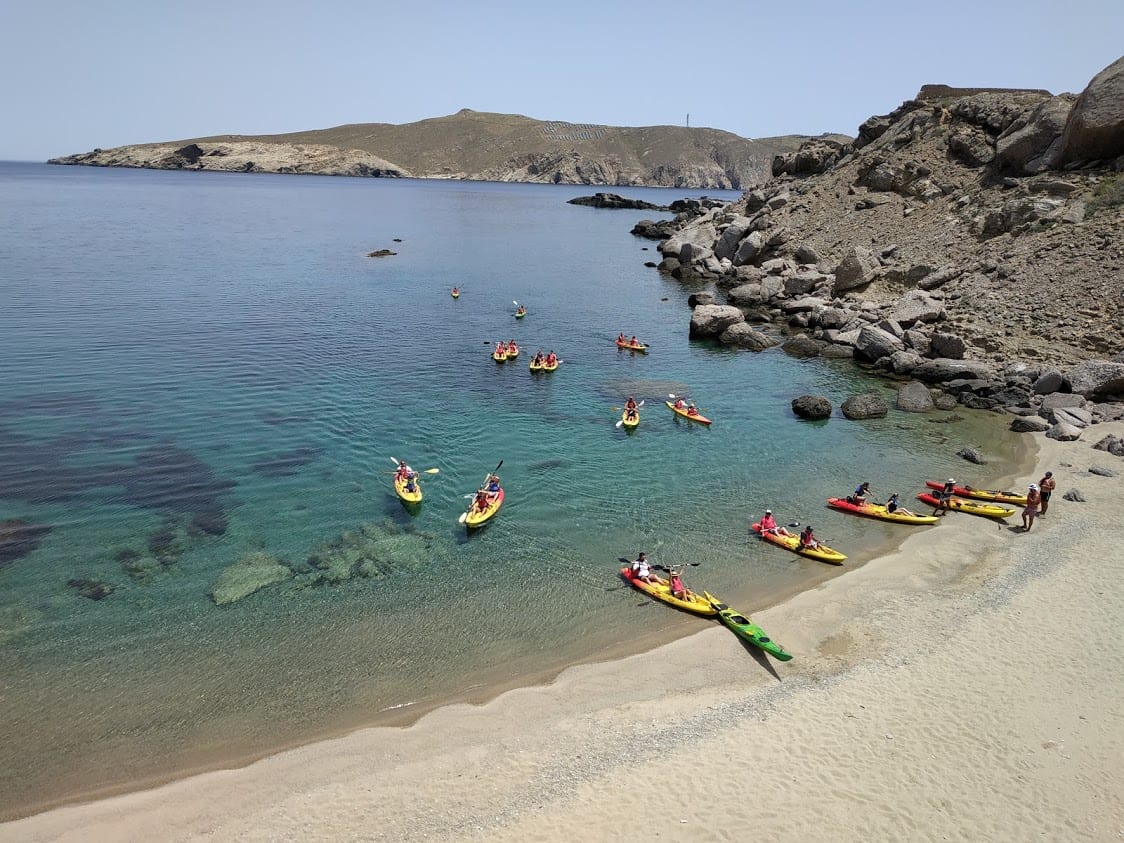 When it comes to amazing things to do in Mykonos, kayaking is one of the best!