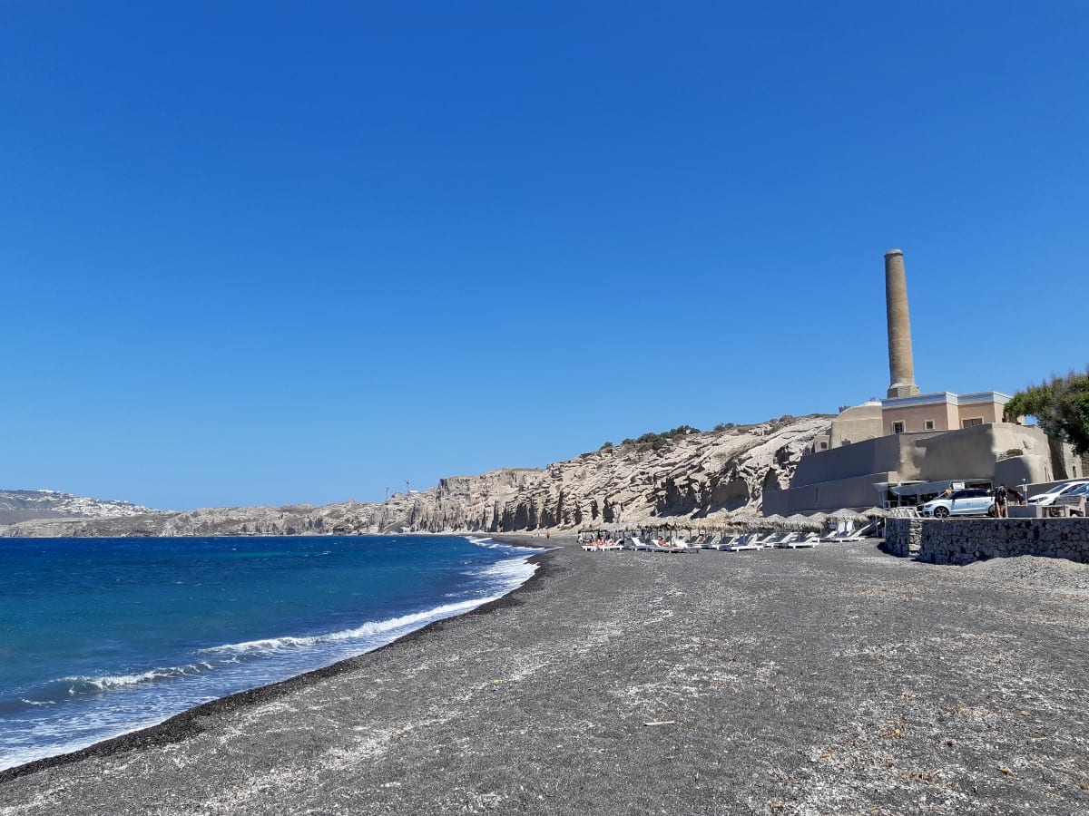 A look at Vlychada Beach in Santorini