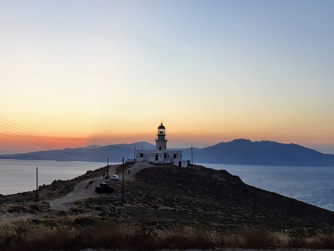 Armenistas Lighthouse Sunset Mykonos