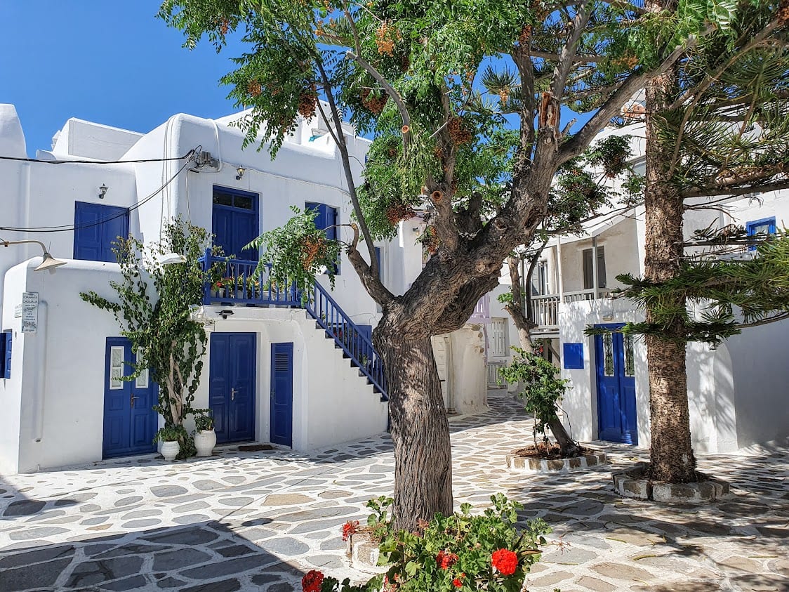 Walking inside Mykonos Old Town