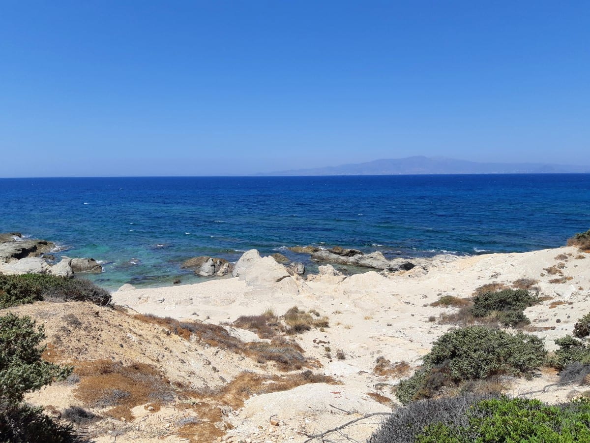 Looking on to the bay of Alyko - Hawaii in Naxos Greece
