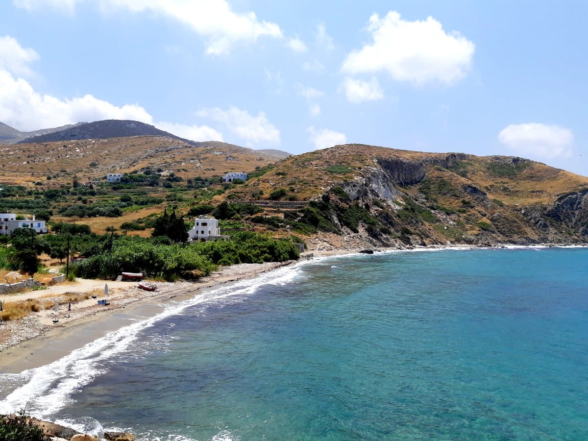 Kampos Beach in Naxos Greece