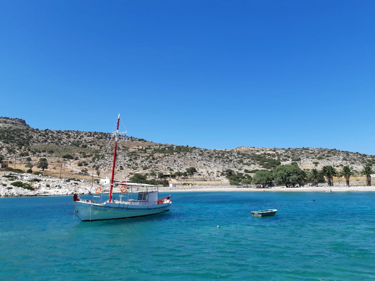 Panermous is a beautiful place to swim in Naxos