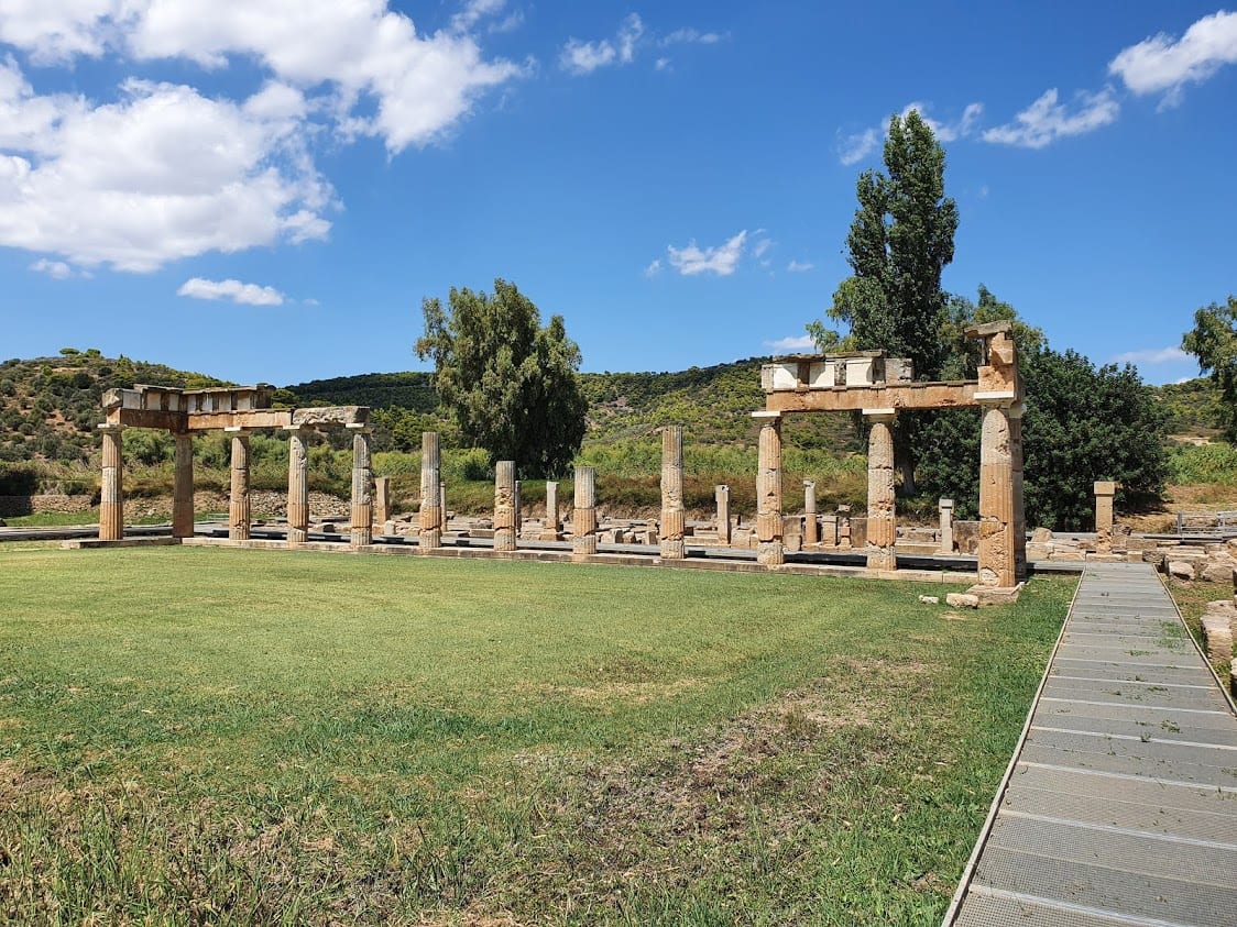The ancient Greek ruins at Brauron (Vravrona)