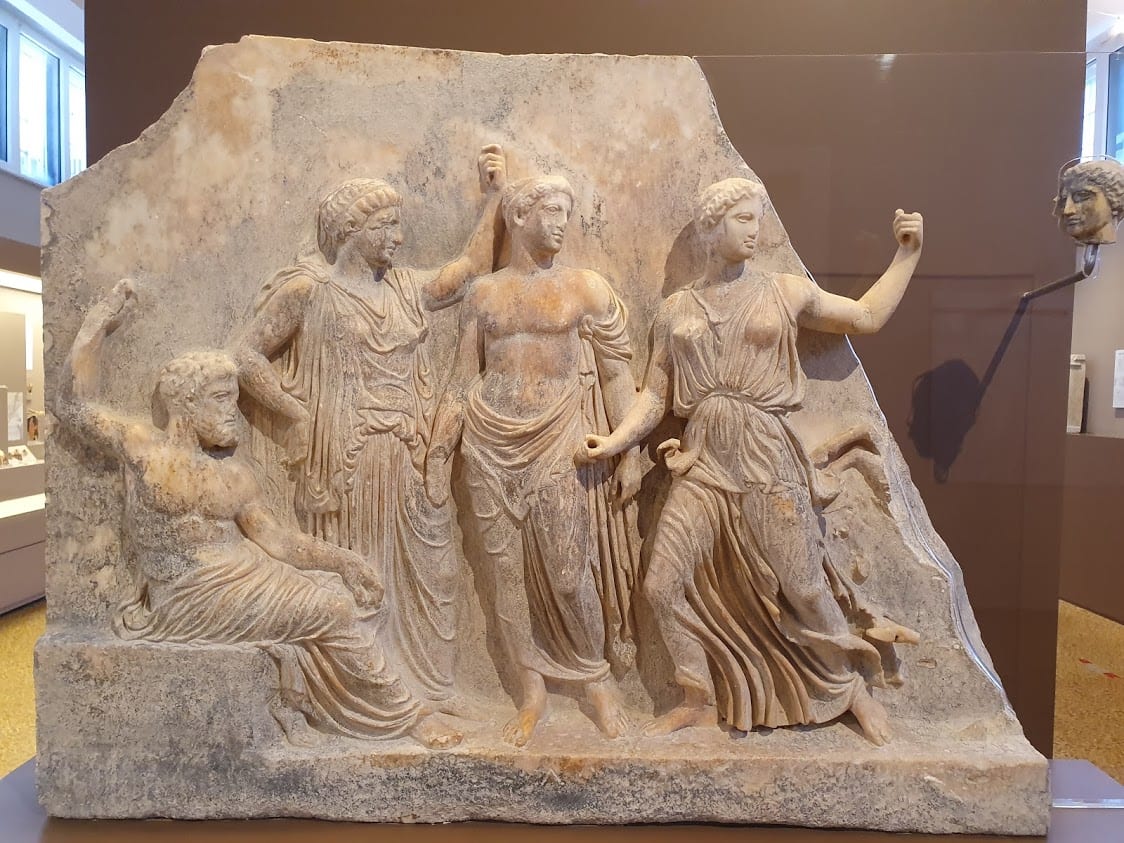 carving from inside the Vravrona museum