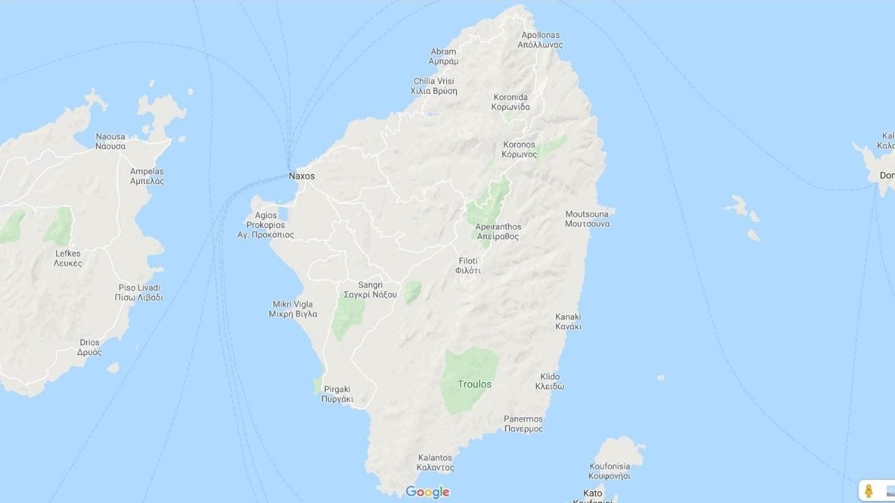 Naxos Best Beaches Map