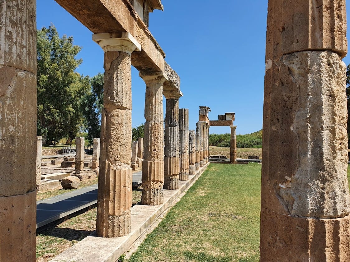 The Temple of Artemis in Vravrona Greece