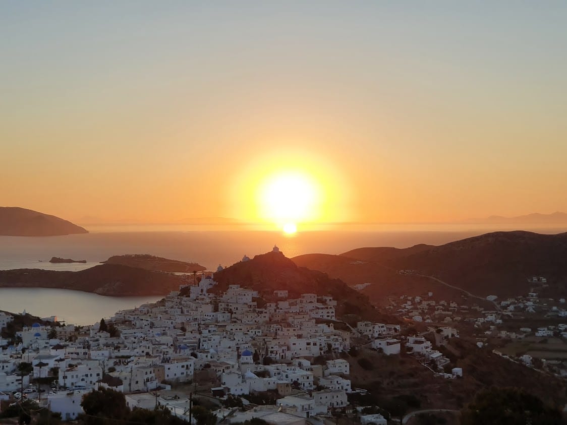 An awesome sunset spot in Ios Greece