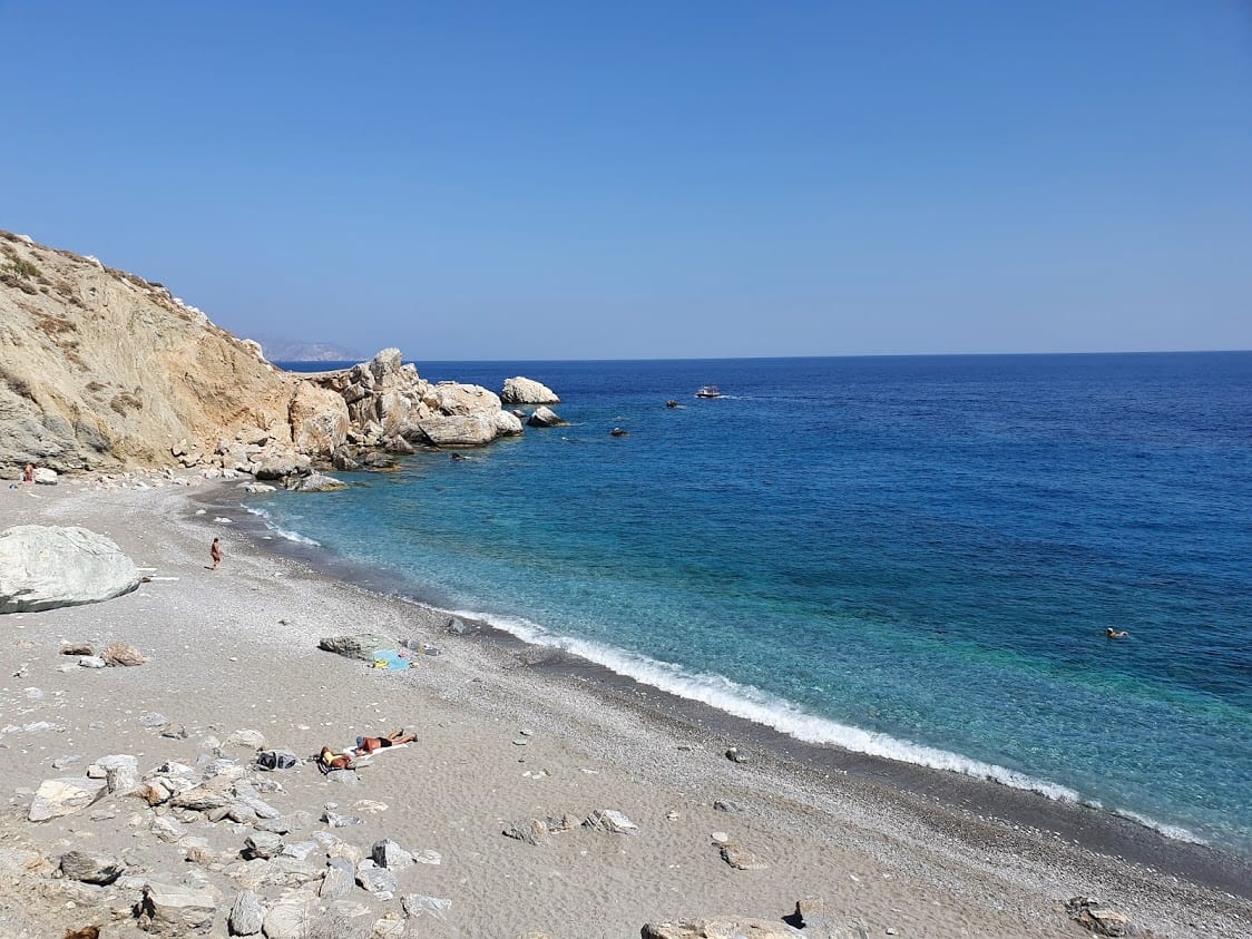 Katergo beach bay in folegandros