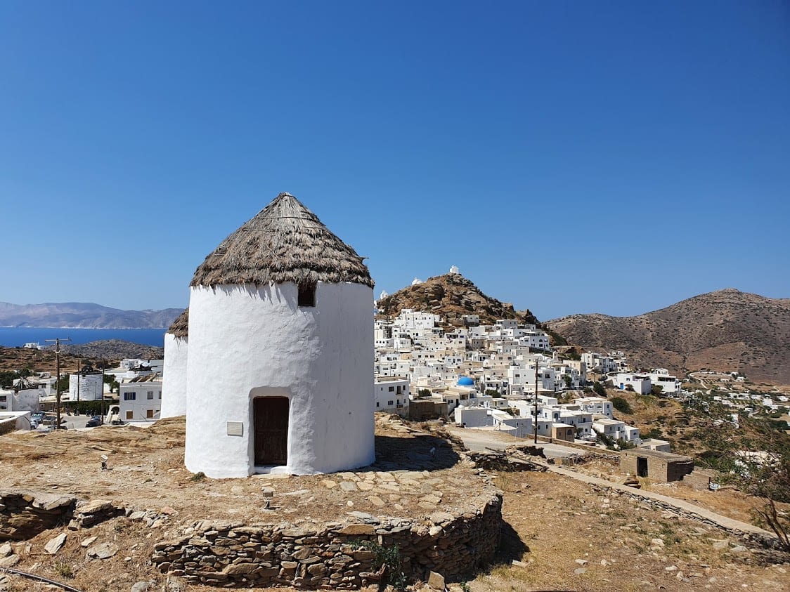 The windmills of Ios in Greece