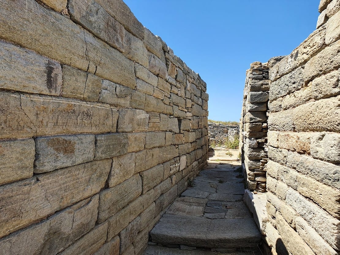 An ancient street in Delos