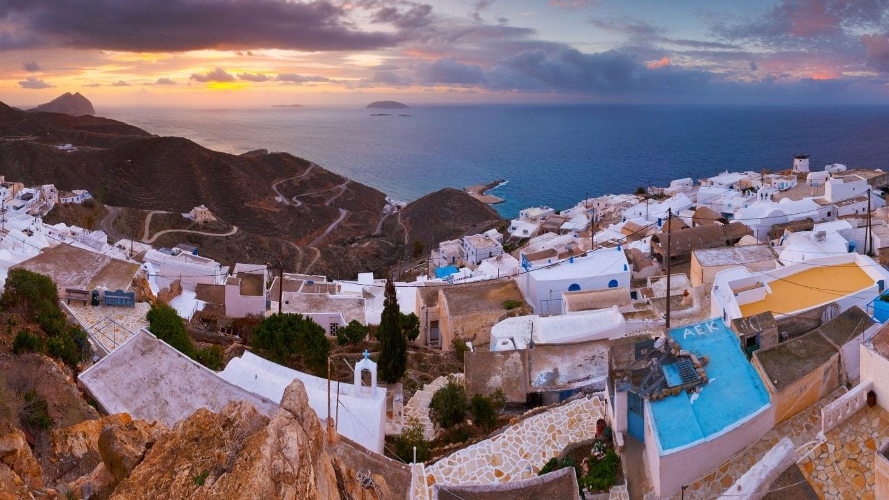 Anafi island in Greece