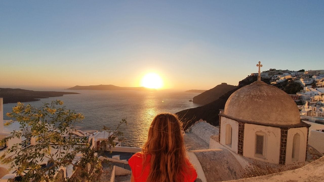 The caldera view in Santorini is one of the most famous Greek attractions
