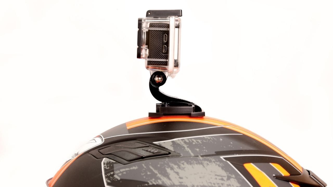 Cycling camera on a helmet