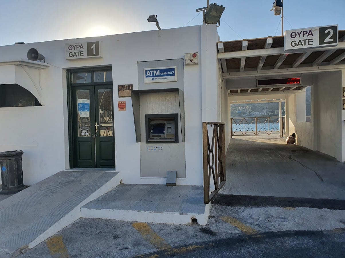 The Ios ferry port