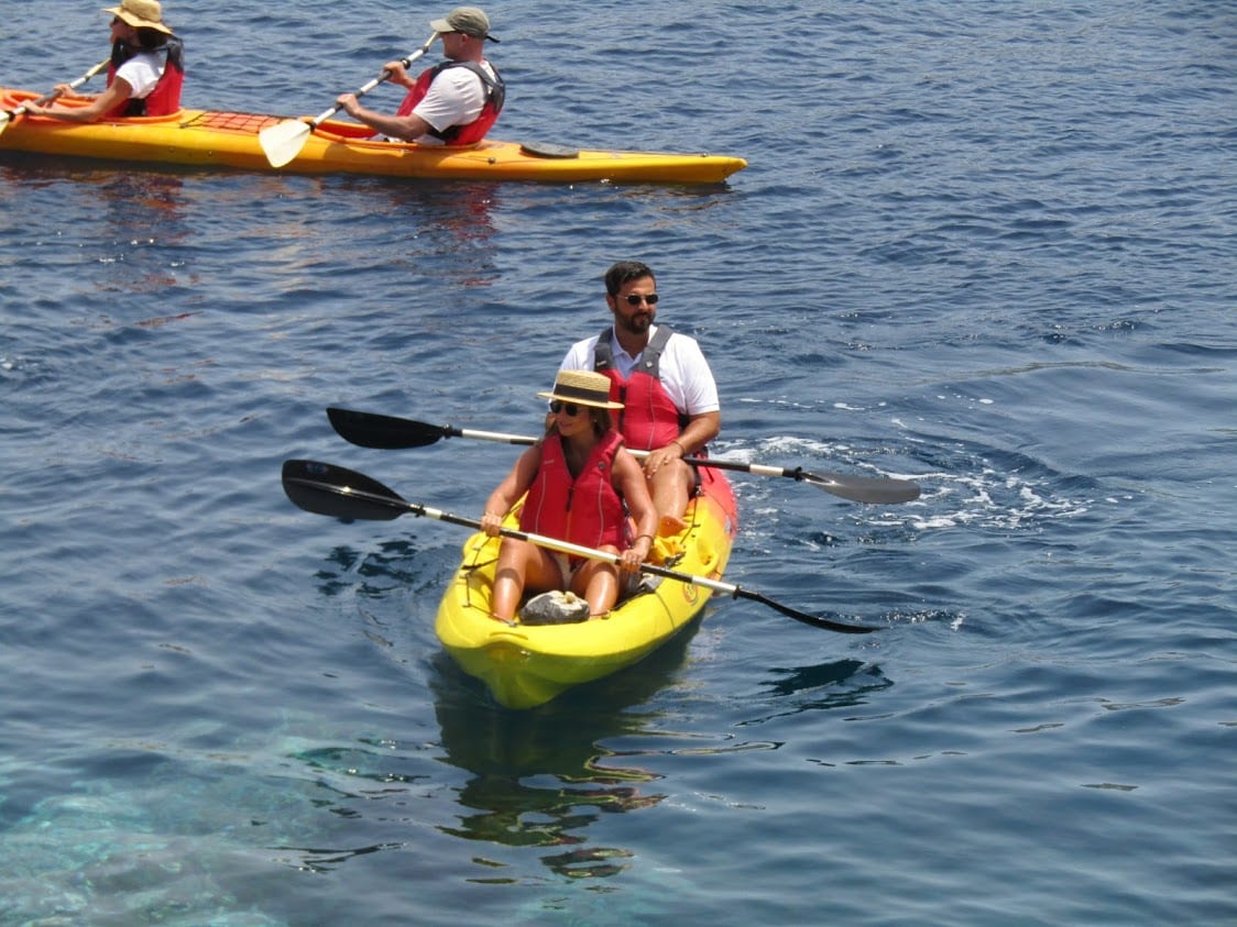 Kayaking in Milos greece