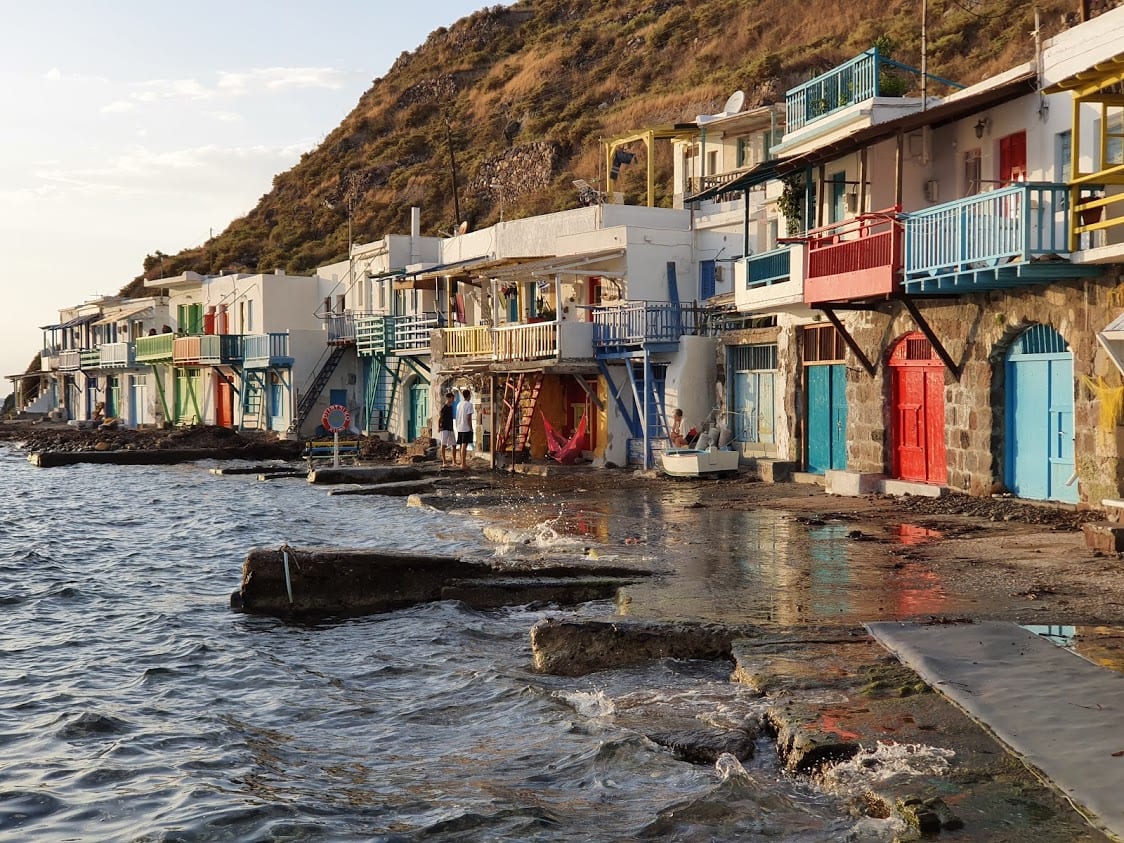 Milos is known as the island of colors as can be seen by these cute fisherman's houses