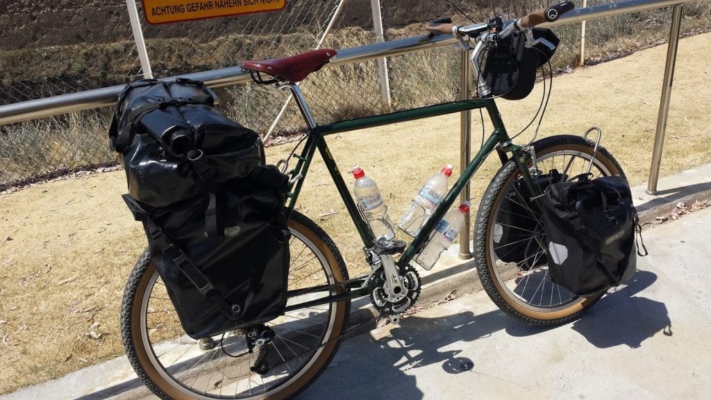 My bike complete with touring pedals