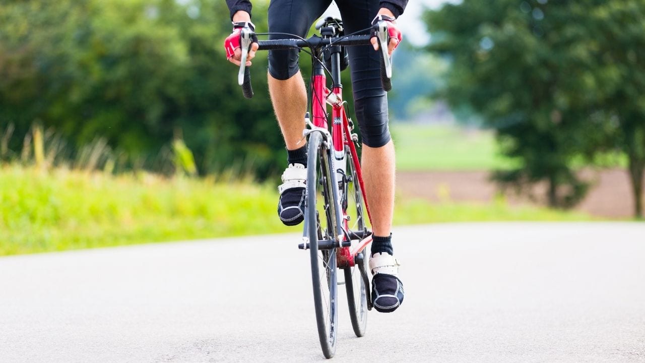 The road bike pedal is not good for bike touring