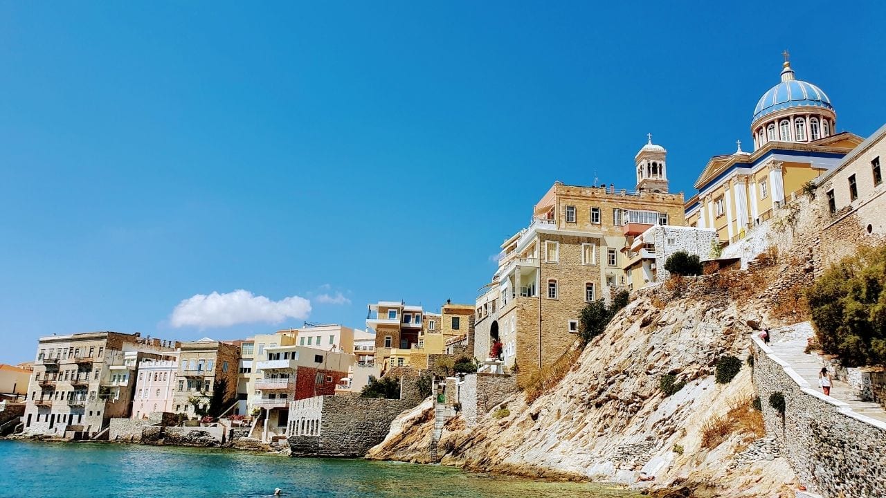 Syros island is the capital of the Cyclades islands in Greece