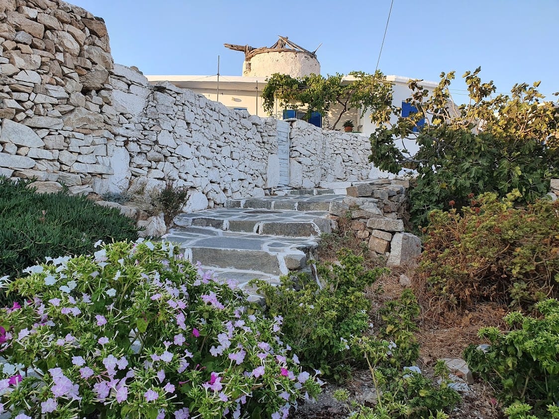Walking in Chora in Sikinos