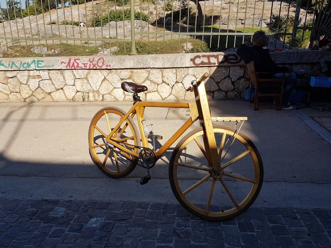 Bicycles can be made of wood