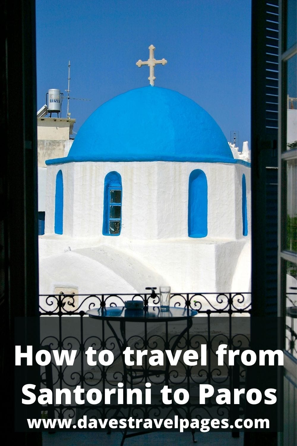 How to take the ferry from Santorini to Paros in Greece