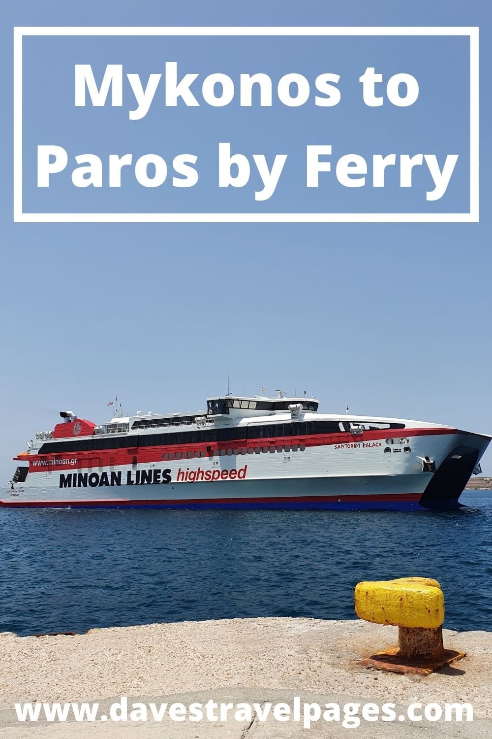 Traveling from Mykonos to Paros by Ferry
