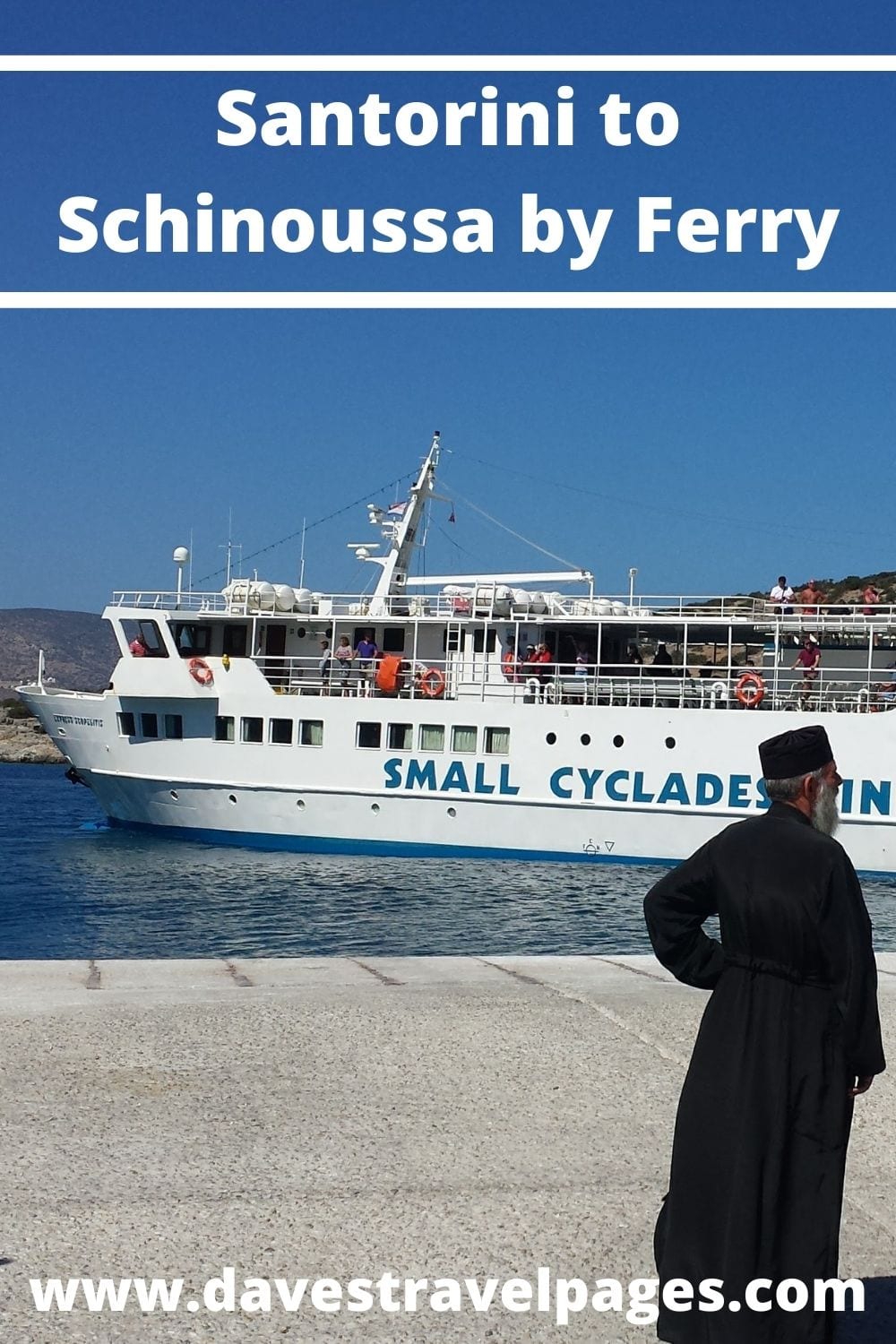 How to get from Santorini to Schinoussa by ferry