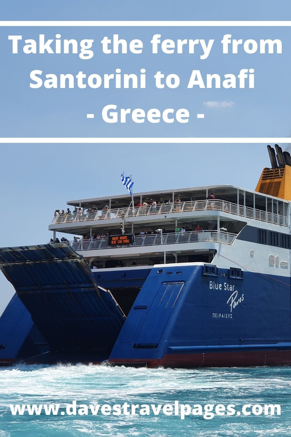 How to get the ferry from Santorini to Anafi in Greece