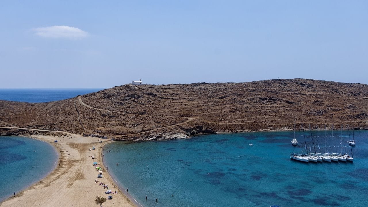 Traveling to Kythnos Island from Mykonos in Greece