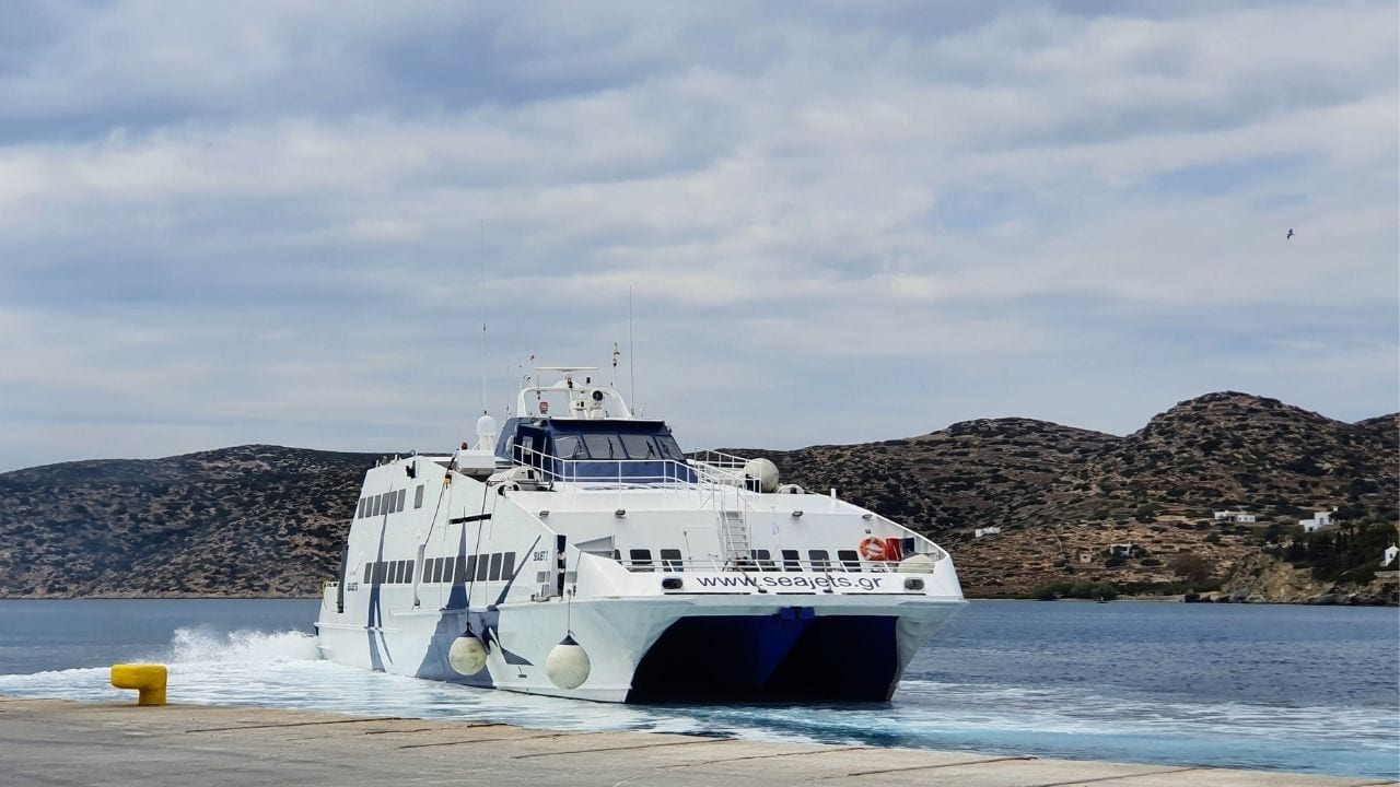 Taking the Seajet ferry 