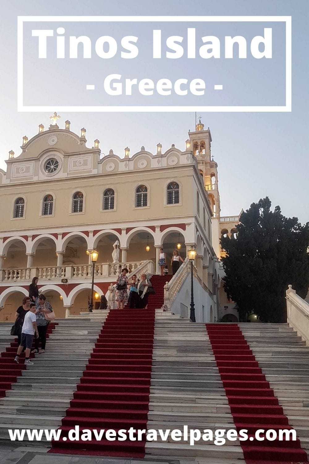 How to get from Mykonos to Tinos island by ferry in Greece