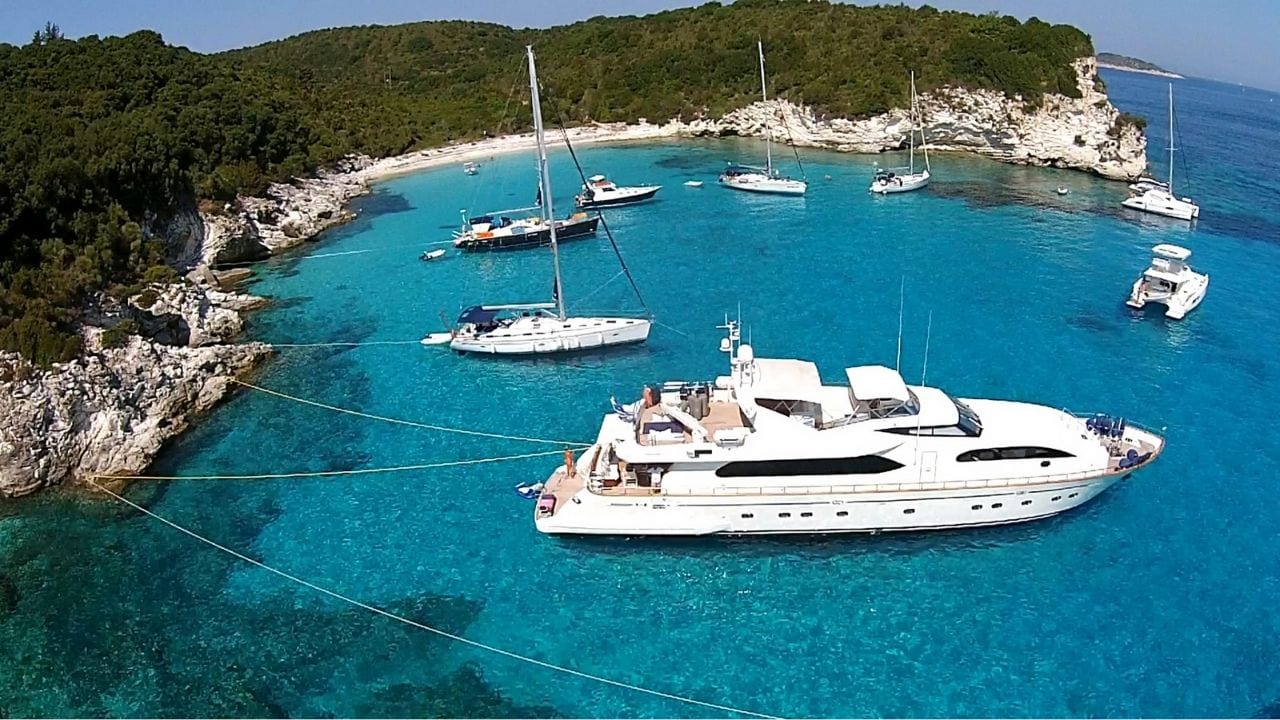Antipaxoi island in the Ionian Sea